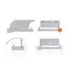 Decor Walther Corner 0561600 Держатель туалетной бумаги, цвет: хром