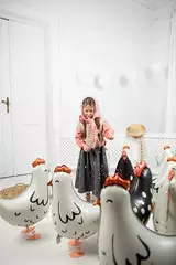 Шар ПД Ходячая фигура, Курочка, Черный, 19