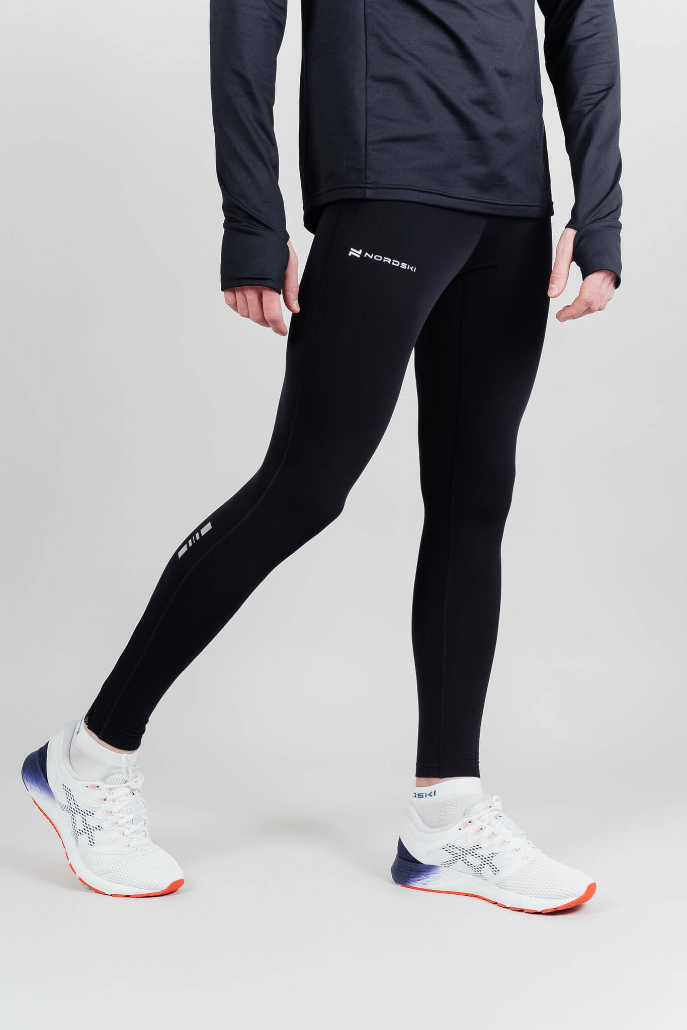 Мужские утепленные лосины Nordski Warm black