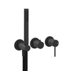 Gessi 316 54039#299 Смеситель встраиваемый на 2 источника. с подводом воды, ручной лейкой, цвет Black XL