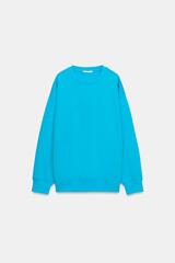 ZARA БАЗОВАЯ ТОЛСТОВКА С ДЛИННЫМИ РУКАВАМИ, БИРЮЗОВЫЙ