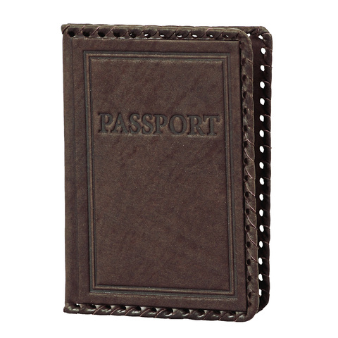 Обложка на паспорт «Passport». Цвет коричневый, 009-07-01