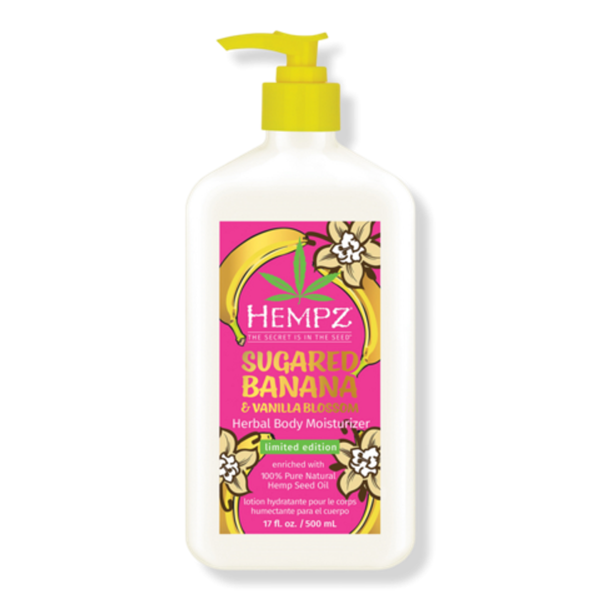 Увлажняющий травяной крем Herbal Body Moisturizer Sugared Banana & Vanilla Blossom 500мл