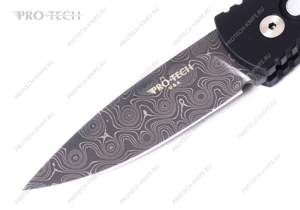 Нож Pro-Tech TR-2 Custom Skull Damascus - фотография 