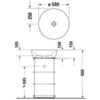 Duravit White Tulip 23655000701 Раковина накладная 500*500 мм (белый)