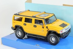 Hummer H2 SUV yellow Cararama 1:43