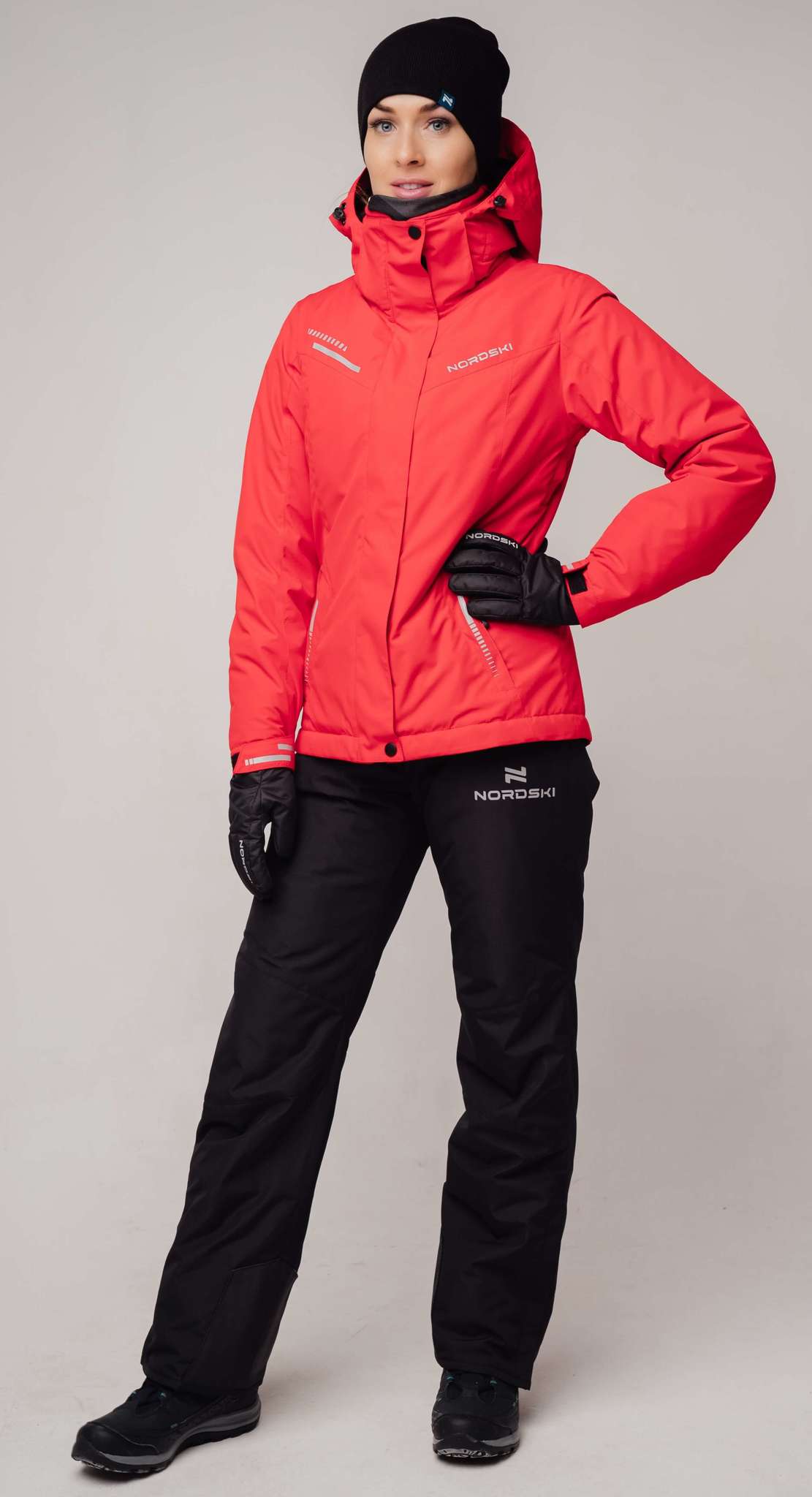 Nordski Extreme горнолыжный костюм женский red - 18