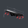 Am.Pm W02SC-U11-050-04BM PrimeFlow Трап для душа линейный универс затвор Tile 50см цвет черн мат