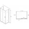 Abber Schwarzer Diamant AG30120B-S75B-S75B Душевой уголок, цвет: чёрный