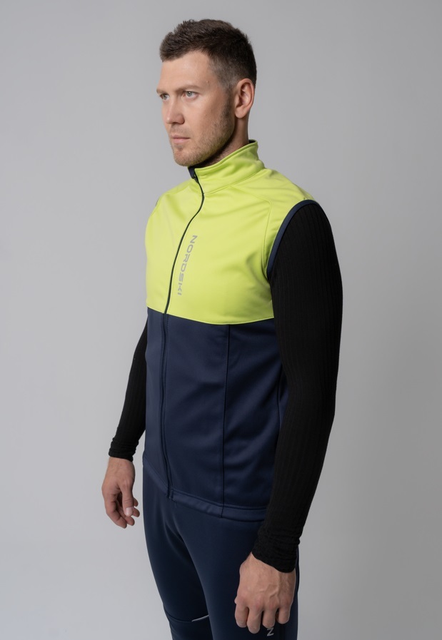 Nordski Premium лыжный жилет мужской green-blueberry - 3