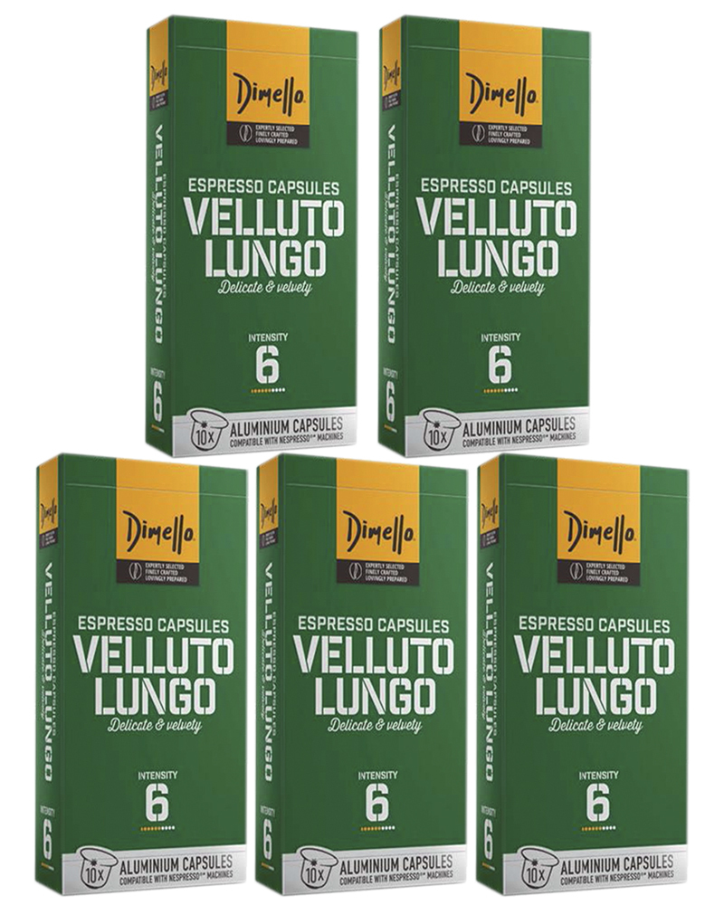 Dimello Кофе в капсулах Velluto Lungo 10 шт. - 5 уп.