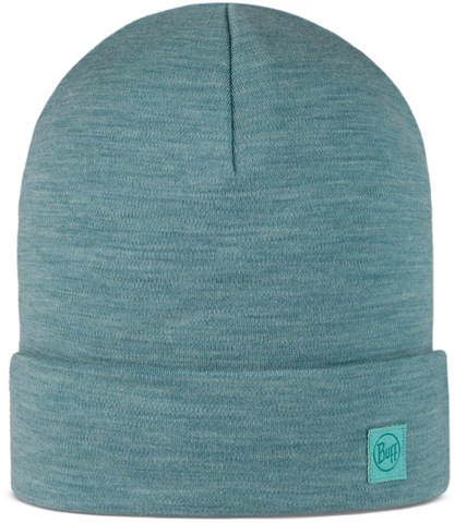 Картинка шапка-бини Buff Hat Wool Heavyweight Solid Pool - 1