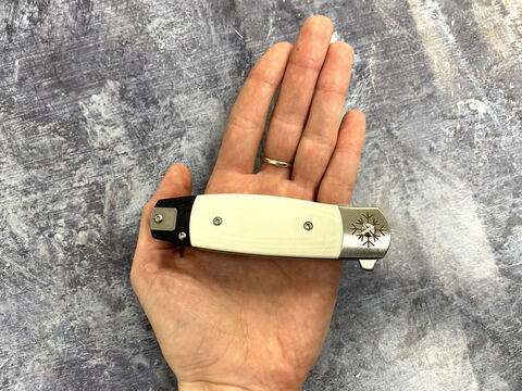 Нож складной Карачун-03, D2, G10 и сталь