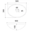 Abber Glass AK2303 Раковина накладная стеклянная