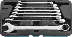 Jonnesway W84108S Набор ключей гаечных комбинированных с профилем SUPER TECH в кейсе, 8-19 мм, 8 предметов 48913