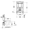 Duravit DuraSystem WD1017000000 Рама для установки подвесного унитаза Basic 84 см, 840x500x155 мм