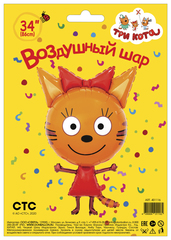 Фигура гелиевая Три Кота Карамелька