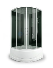 Душевая кабина ER3510TP-C4 1000*1000*2150 высокий поддон, тонированное стекло