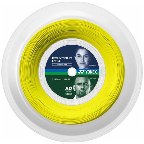 Струны теннисные Yonex POLY TOUR PRO YELLOW (1.25мм / 200м)