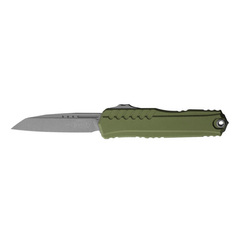 Фото Автоматический нож Microtech Cypher II S/E 1241-10APOD, сталь M390, рукоять алюминий, зеленый