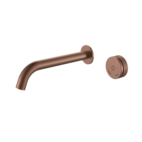 Boheme Tech 158/2-BRB Смеситель автоматический для раковины из стены на 2 отв., цвет: брашированная бронза