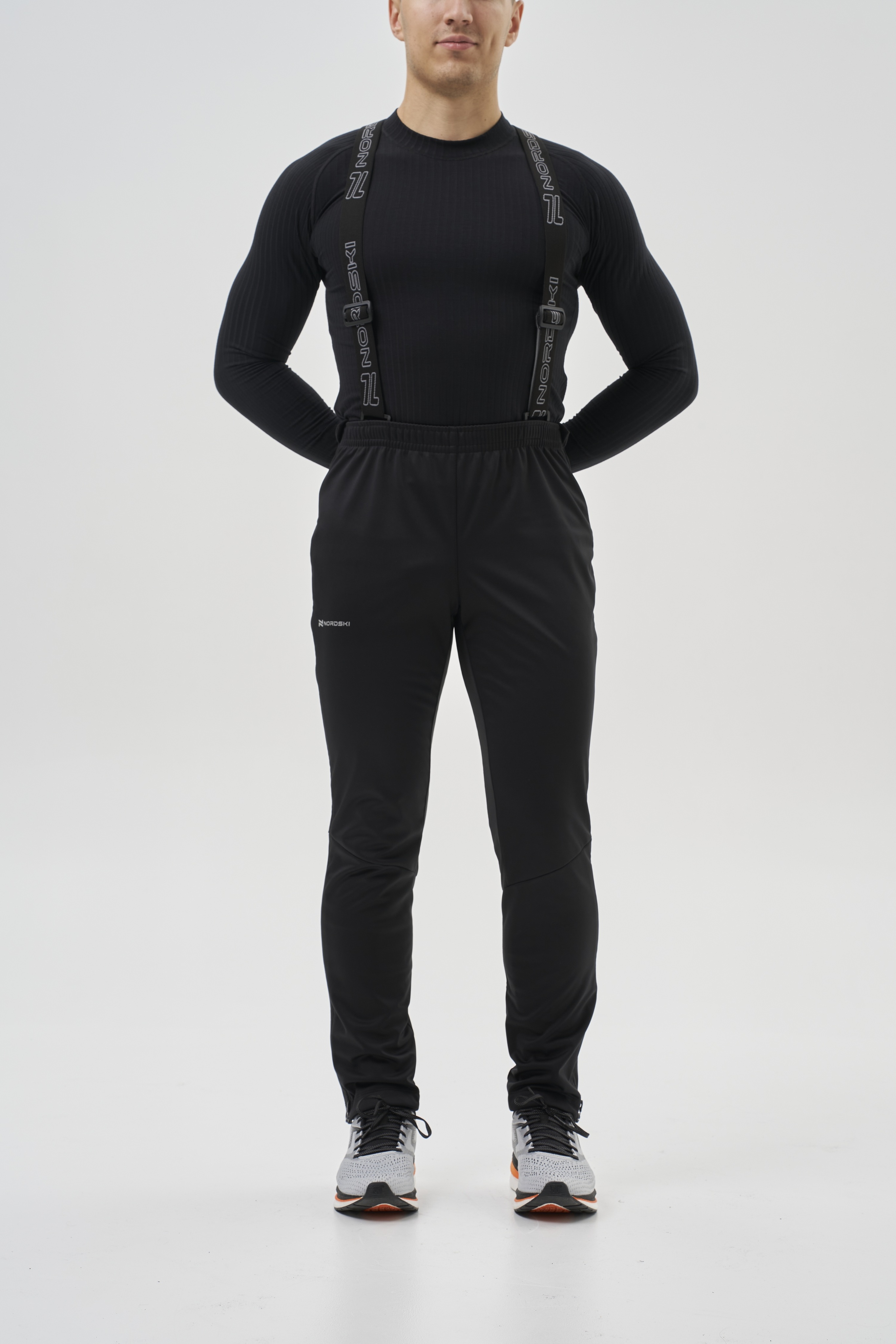 Мужской тренировочный лыжный костюм Nordski Advance lime-black - 17