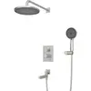 BelBagno DEL2.0-VDSET-IN Душевой комплект встраиваемый с изливом (смеситель встраиваемый, верхний душ, ручной душ со шлангом и держателем), сатин