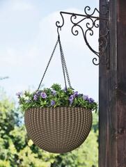 Подвесное кашпо под ротанг (Keter Rattan Hanging) мокко | купить в KeterShop