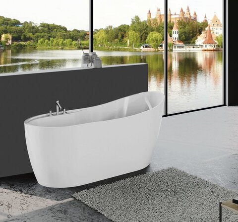 BelBagno BB301 Отдельностоящая акриловая ванна, цвет: белый