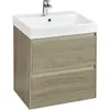 Roca Ona A857613511 Тумба под умывальник подвесная, 2 ящика, 585x450x565 мм, темный вяз