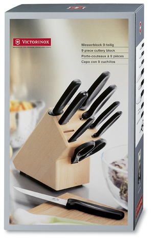 Набор Victorinox кухонный, 9 предметов, в подставке