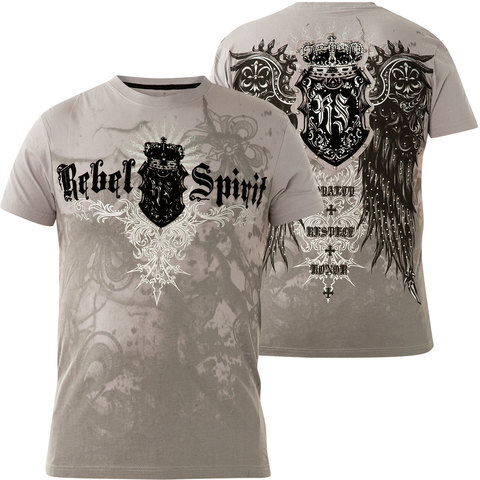 Rebel Spirit | Футболка мужская SSK121266 перед и спина