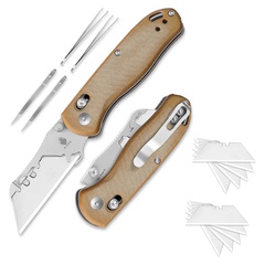 Фото Складной нож Kizer Drop Bear Utility, сталь SK5, рукоять Natural Micarta