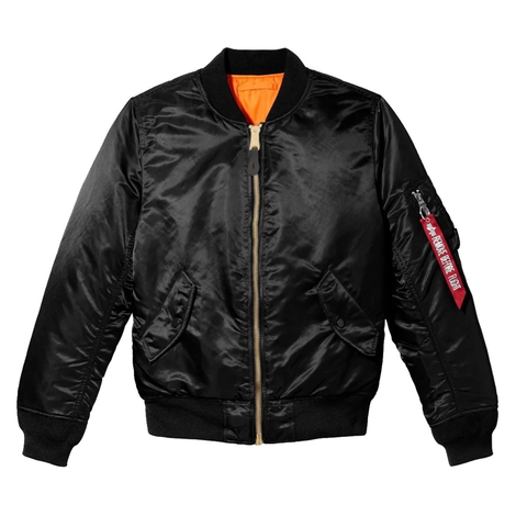 Бомбер Alpha Industries MA-1 W Black (Черный)