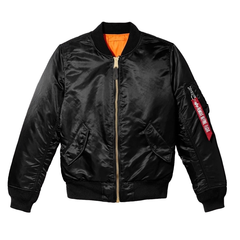 Бомбер Alpha Industries MA-1 W Black (Черный)