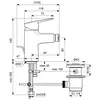 Ideal Standard Ceraplan BD248XG Смеситель для биде с металлическим донным клапаном