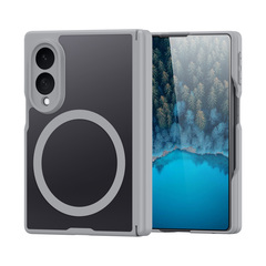Чехол усиленный с серыми рамками и с MagSafe для Samsung Galaxy Z Fold 8, серия Expn Series Magnetic от Dux Ducis