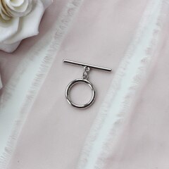 Замочек - тогл 15 мм, родий ЗМ076