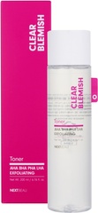 Тонер для лица с кислотами NEXTBEAU Clear Blemish Toner 200 мл
