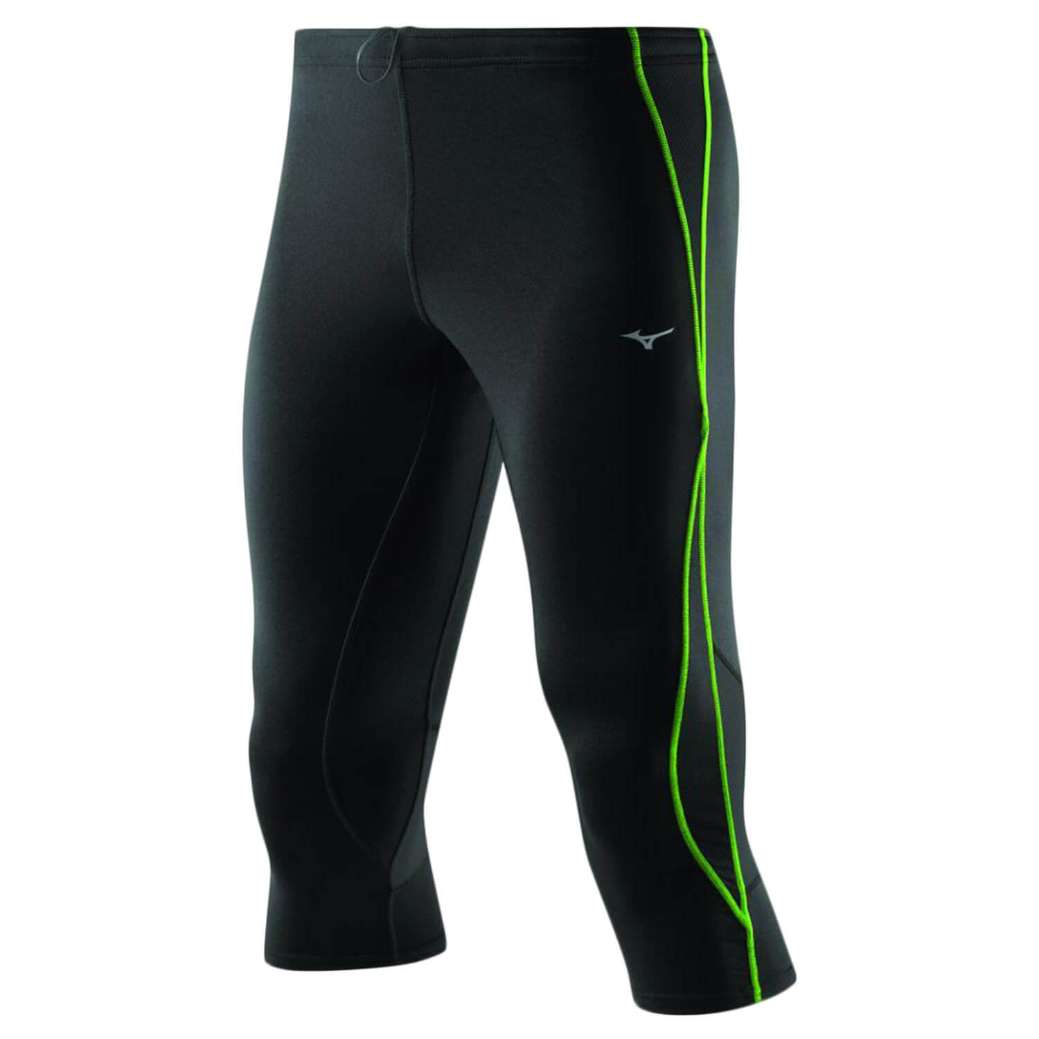 Mizuno Biogear Bg3000 3/4 тайтсы компрессионные мужские черные-зеленые