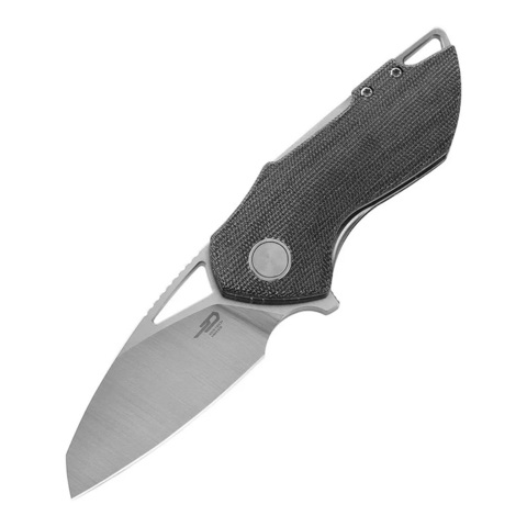 Маленький Складной нож Bestech BL03D Riverstone, 154CM/Микарта