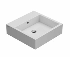 Globo Stone SCQ51BI Раковина, 500x500, тип установки-накладной (настольный), крепления в комплекте, цвет-белый (BI) фото