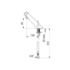 Delabie 742510 TEMPOSOFT MIX 2 (раковина) без запорн. вентилями F3/8"  ~7сек