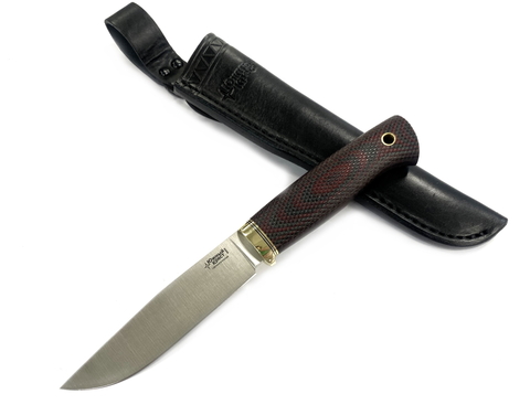 Нож Компаньон Эксперт, N690, микарта красно-черная,369.5254