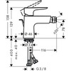 Hansgrohe Talis E 71720000 Смеситель для биде однорычажный с донным клапаном