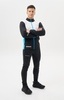 Мужская тренировочная лыжная куртка Nordski Pro 2.0 white-black-light blue - 12