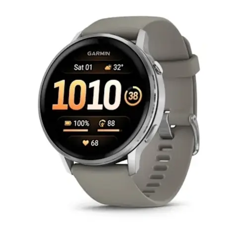 Смарт-часы VENU 4 – 45 mm, Silver with Silver Gray Silicone Band