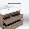 Aquanet 344145 Тумба Нота new 90 напольная 2ящ. цв.дуб веллингтон табак (344145)