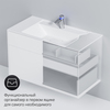 Am.Pm M50AFHX1003WM Inspire V2.0. База под раковину. подвесная. 100 см. 3 ящика. push-to-open. белый матов