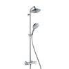 Hansgrohe Raindance S 27115000 Душевая система внешнего монтажа с термостатом 121,2 см с верхней лейкой 23,6х23,6 см